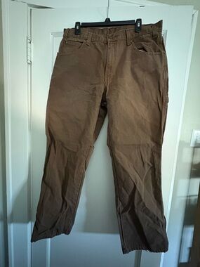 Dickies Brown Men's Chore Pants - Straight Work Style